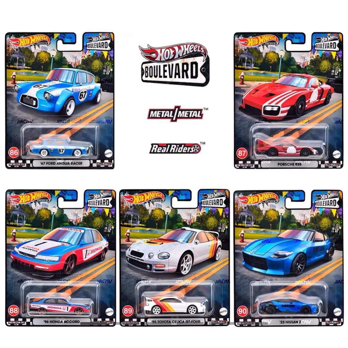 Hot Wheels premium Boulevard 86-90 (set of 5)